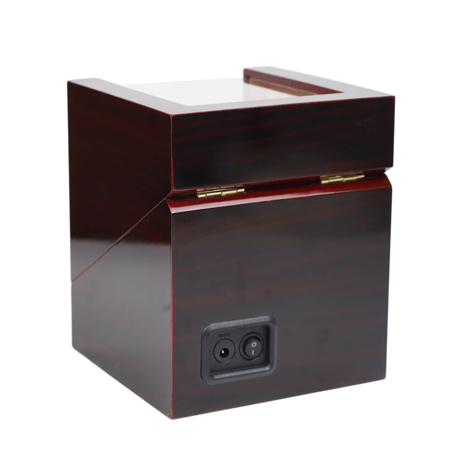 Double Watch Winder for Automatic Watches with Flexible Plush Pillow Super Quiet Motor- Ebony