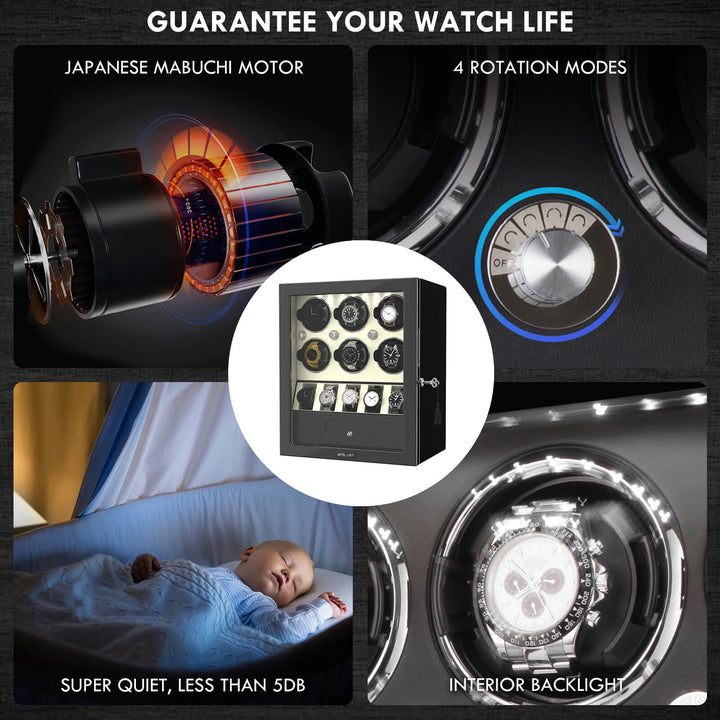 Remontoir de montre intelligent de luxe avec étui de rangement