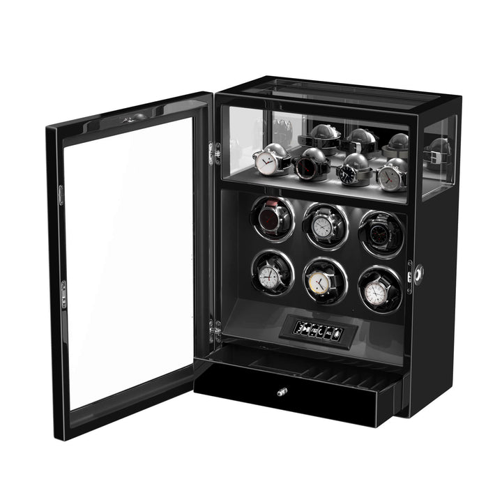 Xtelary Remontoirs de Montres pour Montres Automatiques avec Télécommande à Écran Tactile Finition Brillante - Spécial US