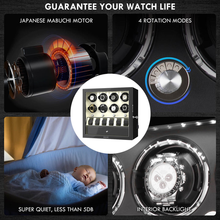 Remontoir de montre intelligent de luxe avec étui de rangement
