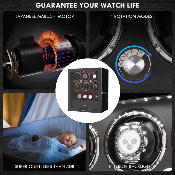 Remontoir de montre intelligent de luxe avec étui de rangement