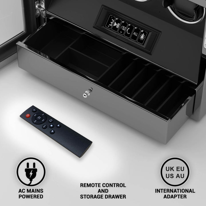 Xtelary Remontoirs de Montres pour Montres Automatiques avec Télécommande à Écran Tactile Finition Brillante - Spécial US