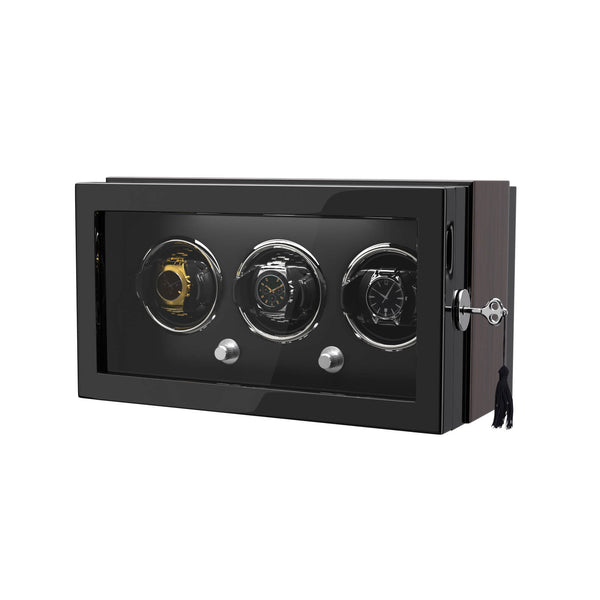 Remontoir 3 montres pour montres automatiques, moteur Mabuchi silencieux avec serrure